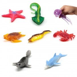 Фигурка антистресс тянучка "Морские животные", ассорти 8 видов, JOLLY JOT (ДЖОЛЛИ ДЖОТ), 661182, 666182