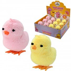 Игрушка мягкая заводная Цыпленок, высота 9 см, ассорти 2 цвета, WOOZOO (ВУУЗУ), 666187