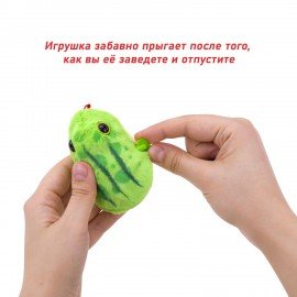 Игрушка мягкая заводная Лягушка, высота 6 см, WOOZOO (ВУУЗУ), 666189