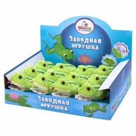 Игрушка мягкая заводная Лягушка, высота 6 см, WOOZOO (ВУУЗУ), 666189