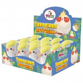 Игрушка мягкая заводная Попугай, высота 10 см, WOOZOO (ВУУЗУ), 666190