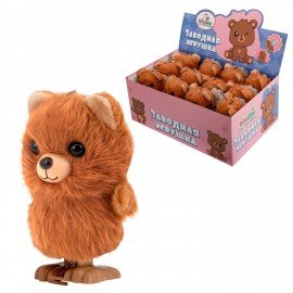 Игрушка мягкая заводная Мишка, высота 13 см, WOOZOO (ВУУЗУ), 666191