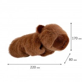 Игрушка мягкая Капибара, 17 см, WOOZOO (ВУУЗУ), 666199