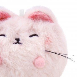 Игрушка пищалка мягкая заводная Кот Пухляш, высота 8 см, WOOZOO (ВУУЗУ), 666201