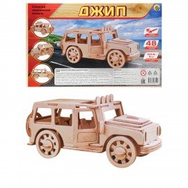 Сборная модель из дерева, АССОРТИ, 15 видов, РК