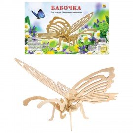 Сборная модель из дерева, АССОРТИ, 15 видов, РК