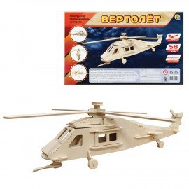 Сборная модель из дерева, АССОРТИ, 15 видов, РК