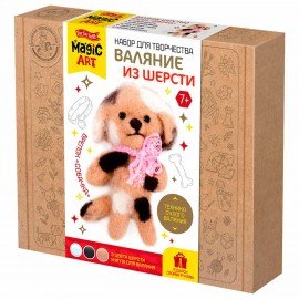 Набор для творчества "Валяние из шерсти", брелок, АССОРТИ. 10КОР