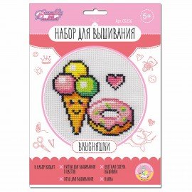 Набор для вышивания, конверт, АССОРТИ, 10КОР