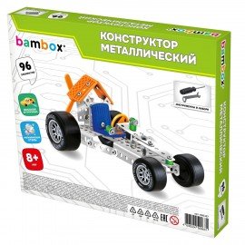 Конструктор металлический "Машинки" 4 вида ассорти, BAMBOX, 666367
