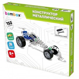 Конструктор металлический "Машинки" 4 вида ассорти, BAMBOX, 666367