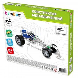 Конструктор металлический "Машинки" 4 вида ассорти, BAMBOX, 666367