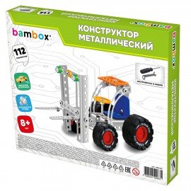 Конструктор металлический "Машинки" 4 вида ассорти, BAMBOX, 666367
