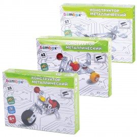 Конструктор металлический "Транспорт" 3 вида ассорти, BAMBOX, 666368