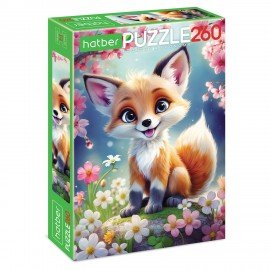 Пазл картонный "МИР ПУШИСТЫХ ЧУДЕС" 260 элементов АССОРТИ, 220х330мм, HATBER