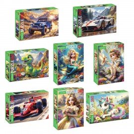 Пазл картонный "ВОЛШЕБНЫЕ МИРЫ" 260 элементов АССОРТИ, 220х330мм, HATBER