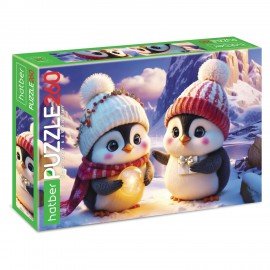 Пазл картонный "ЗИМНИЕ РАДОСТИ " 260 элементов АССОРТИ, 220х330м