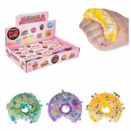 Игрушка-антистресс КРУТОЙ ЗАМЕС "Пончик надкусанный", 8,5х7,5см, ассорти, 1TOY, Т2536, Т25362