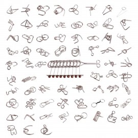 Головоломки металлические, набор 70 штук, разные уровни сложности, МозгоМина, 666423