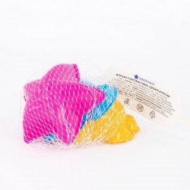 Формочки для песка " Морские", набор 3 шт, размер единицы 8x8x9 см, НОРДПЛАСТ, ш/к403, 29