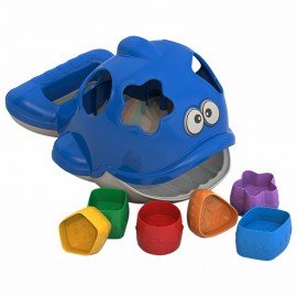 Игра - сортер дидактическая "Дельфин", пластиковая, 6 формочек, НОРДПЛАСТ, 791