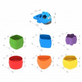 Игра - сортер дидактическая "Дельфин", пластиковая, 6 формочек, НОРДПЛАСТ, 791