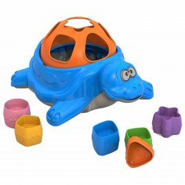 Игра - сортер дидактическая "Черепаха", пластиковая, 6 формочек, НОРДПЛАСТ, 793