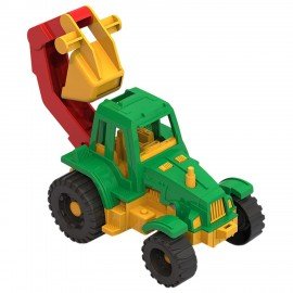 Трактор игрушечный с ковшом "Ижора", пластиковый, 20,8x11,1x11 см, НОРДПЛАСТ, 150