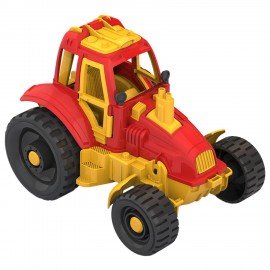 Трактор игрушечный, "Классик" пластиковый, 24,5x16,5x17,8 см, НОРДПЛАСТ, 395