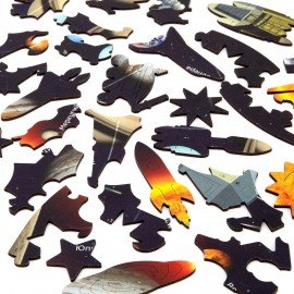 Интерактивная деревянная карта-пазл GLOBEN "Строение солнечной системы", 44х26см, 80 элементов, PAG5204