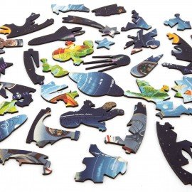 Интерактивная деревянная карта-пазл GLOBEN "Строение Земли", 28см, 50 элементов, PAG5205