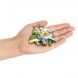 Интерактивная деревянная карта-пазл GLOBEN "Карта нашей Родины", 41х29см, 100 элементов, PAG5206