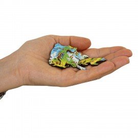 Интерактивная деревянная карта-пазл Globen "Карта Нашей Родины", 29х20см, 100 элементов, PAG5202