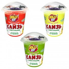 Слайм Слизь с фигурками, насекомые, 200 гр, АССОРТИ 3 вида, JOLLY JOT (ДЖОЛЛИ ДЖОТ),, 666664