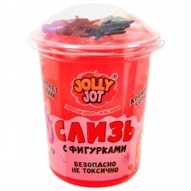 Слайм Слизь с фигурками, насекомые, 200 гр, НАБОР 3 шт, JOLLY JOT, 666665
