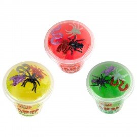 Слайм Слизь с фигурками, насекомые, 200 гр, НАБОР 3 шт, JOLLY JOT, 666665