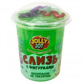 Слайм Слизь с фигурками, насекомые, 200 гр, НАБОР 3 шт, JOLLY JOT, 666665