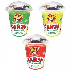 Слайм Слизь с фигурками, насекомые, 200 гр, НАБОР 3 шт, JOLLY JOT, 666665