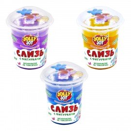 Слайм Слизь с фигурками, русалочки, 200 гр, НАБОР 3 шт, JOLLY JOT, 666667