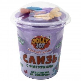 Слайм Слизь с фигурками, русалочки, 200 гр, НАБОР 3 шт, JOLLY JOT, 666667