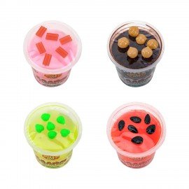 Слайм с фигурками, вкусняшки, 200 гр, НАБОР 4 шт, JOLLY JOT, 666669