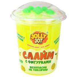 Слайм с фигурками, вкусняшки, 200 гр, НАБОР 4 шт, JOLLY JOT, 666669