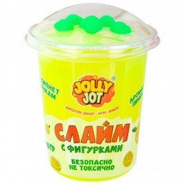 Слайм с фигурками, вкусняшки, 200 гр, НАБОР 6 шт, JOLLY JOT, 666670