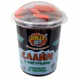 Слайм с фигурками, вкусняшки, 200 гр, НАБОР 6 шт, JOLLY JOT, 666670