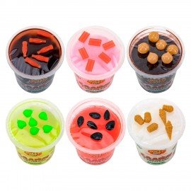 Слайм с фигурками, вкусняшки, 200 гр, НАБОР 6 шт, JOLLY JOT, 666670