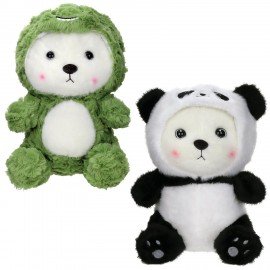 Игрушка мягкая "Мишка в костюмчике", 23 см, ассорти 2 дизайна, WOOZOO (ВУЗУ), 666779