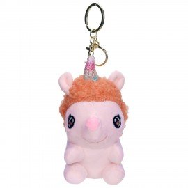 Игрушка-брелок мягкая Единорог, 13 см, цвет розовый, WOOZOO (ВУЗУ), 666792