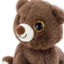 Игрушка мягкая Мишка, 16 см, цвет коричневый, WOOZOO (ВУЗУ), 666796