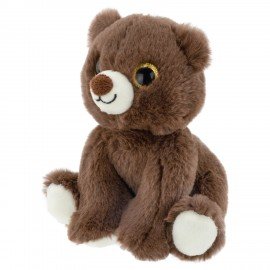 Игрушка мягкая Мишка, 16 см, цвет коричневый, WOOZOO (ВУЗУ), 666796