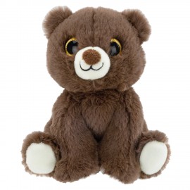 Игрушка мягкая Мишка, 16 см, цвет коричневый, WOOZOO (ВУЗУ), 666796